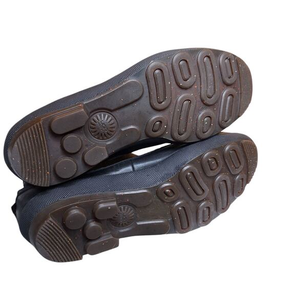 Ugg Belcloud duck boot tall black 8 leather lace up boots warm winter insulated - Picture 5 of 9